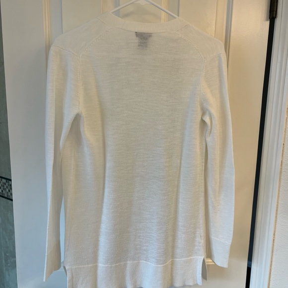Ann Taylor Classic White Cardigan XS - Picture 2 of 4
